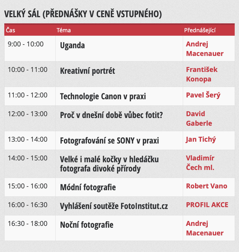 Přijďte na Setkání fotografů do KC Zahrada! Dorazí Konopa, Tichý i Vano