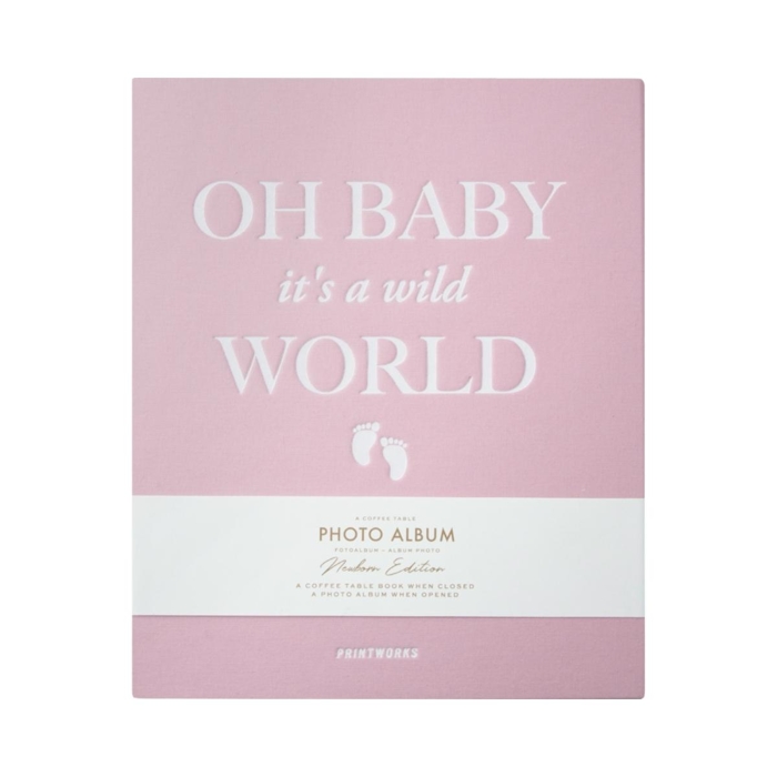 Printworks velké fotoalbum – Baby Its a Wild World (růžové, modré, mentolové)