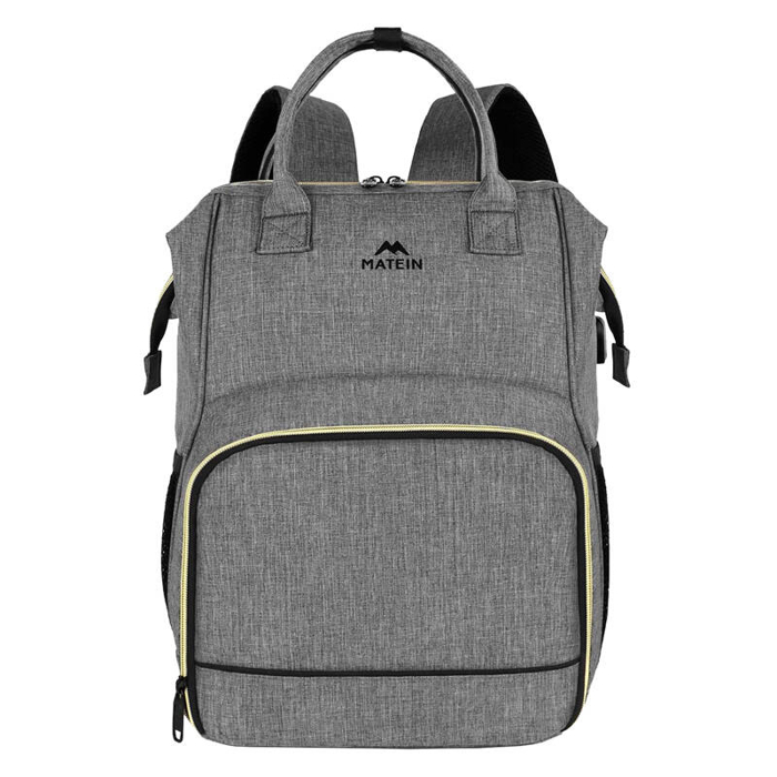 Batoh na notebook / taška na oběd 15,6'' Matein 1368 USB (šedá)