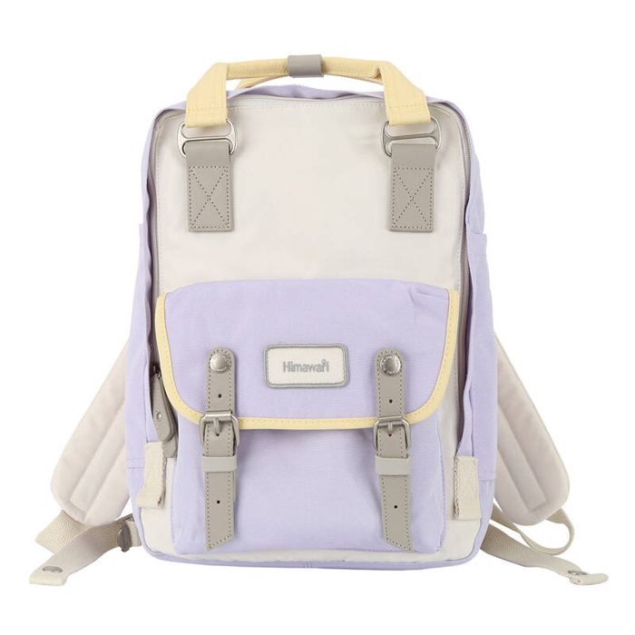 Laptop backpack 14'' Himawari 194L (purple-beige) (Fialovo pískový)