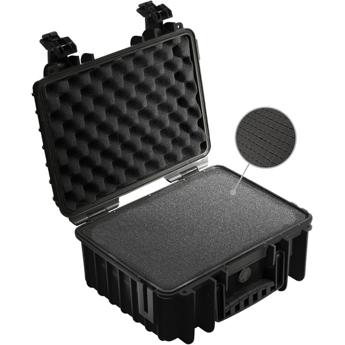 BW Outdoor Cases Type 3000 / Black (pre-cut foam) (Černá)