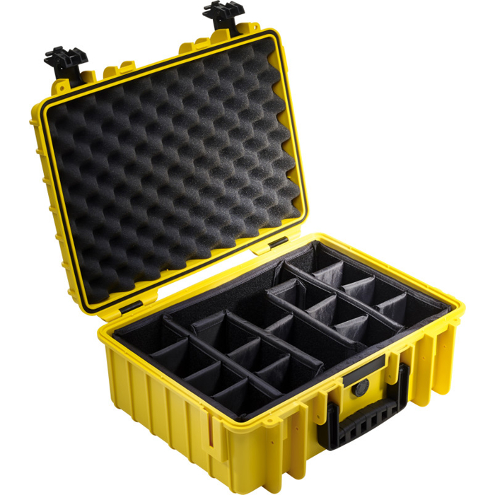 BW Outdoor Cases Type 5000 / Yellow (divider system) (Žlutá)
