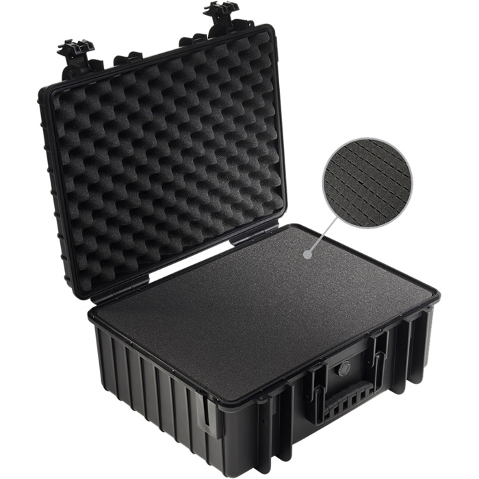 BW Outdoor Cases Type 6000 / Black (pre-cut foam) (Černá)
