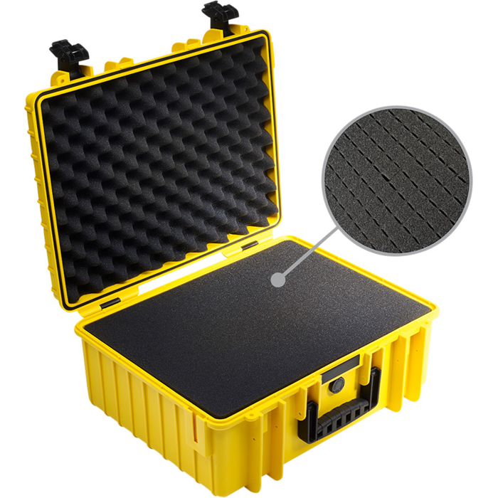 BW Outdoor Cases Type 6000 / Yellow (pre-cut foam) (Žlutá)