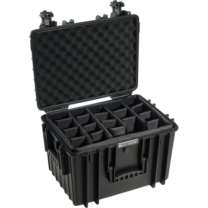 BW Outdoor Cases Type 5500 / Black (divider system) (Černá)