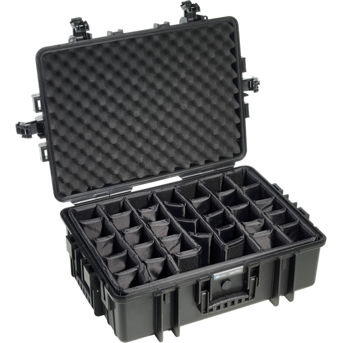 BW Outdoor Cases Type 6500 / Black  (divider system) (Černá)