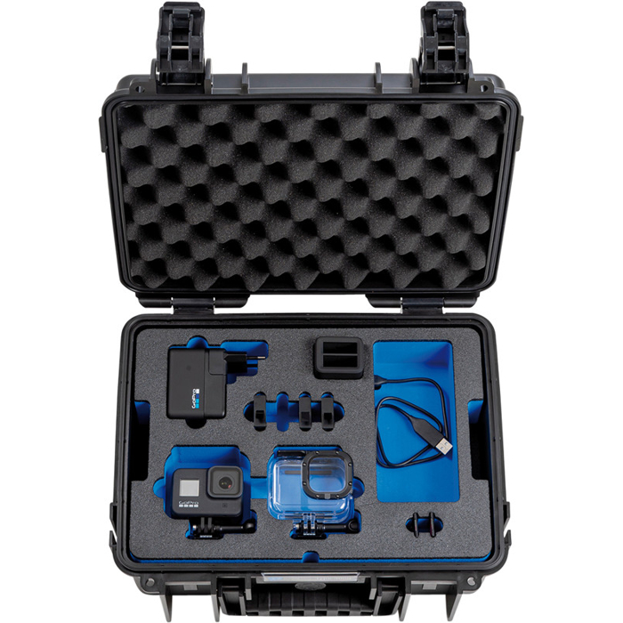 BW Outdoor Case Type 3000 for 2 GoPro Hero 8, waterproof, black (Černá)
