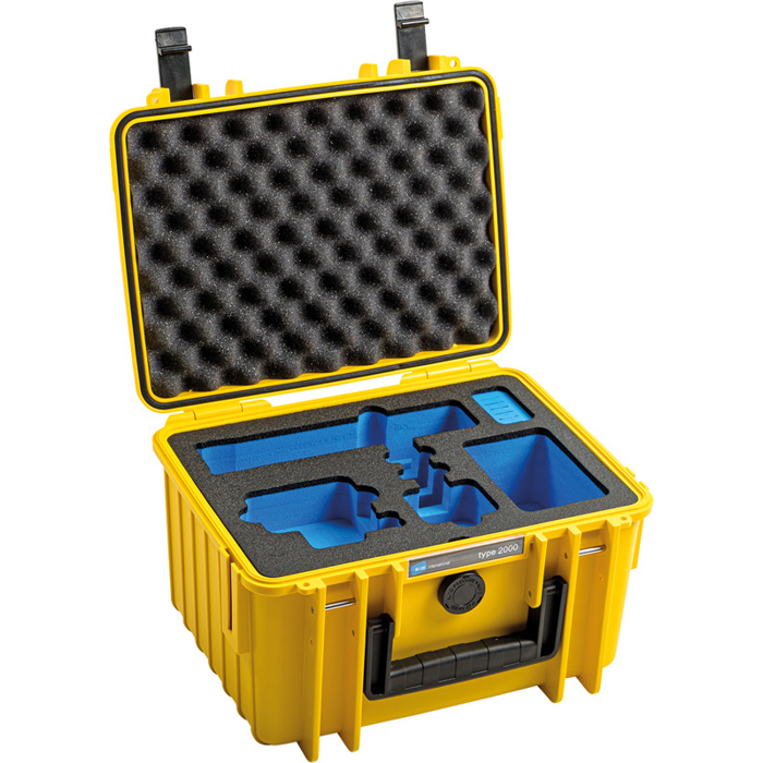 BW Outdoor Case Type 2000 for GoPro Hero 12 (fits even GoPro Hero 9/10/11), charge-in-case, Yellow (Žlutá)