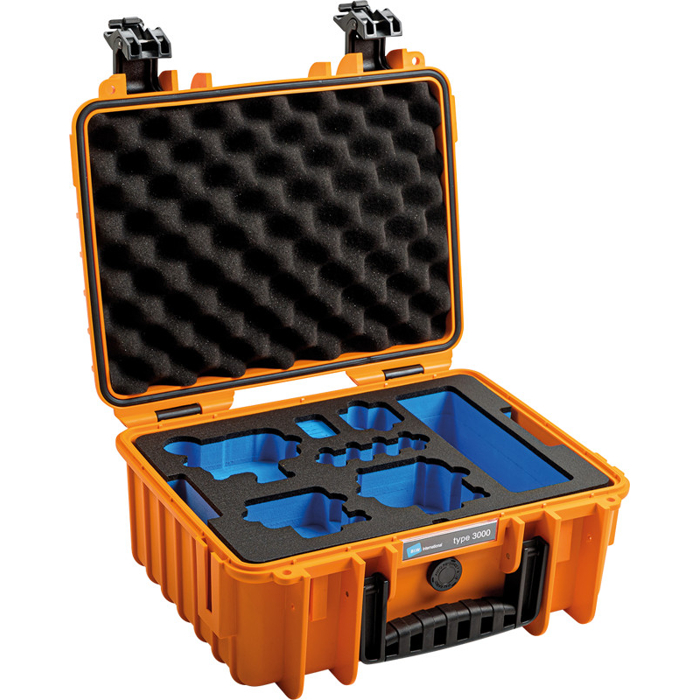 BW Outdoor Case Type 3000 for GoPro Hero 12 (fits even GoPro Hero 9/10/11), charge-in-case. Orange (Oranžová)
