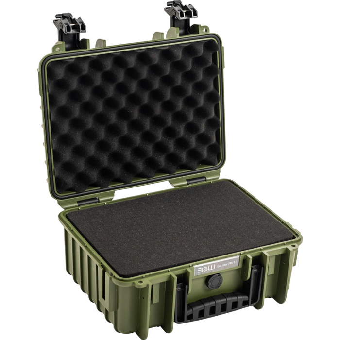 BW Outdoor Cases Type 3000 / Bronze green (pre-cut foam) (Zelená)