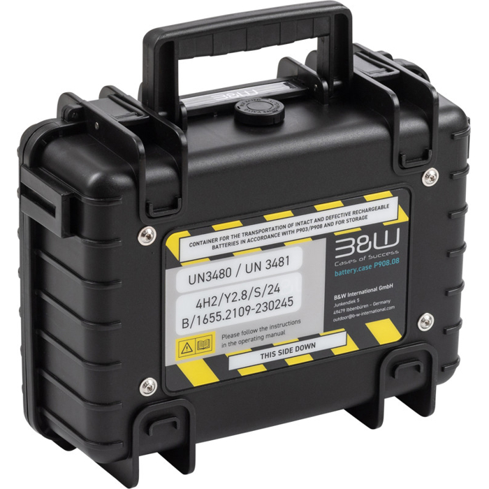 BW Outdoor Battery.case P908.08. Transport & Storage of defective lithium batteries, black