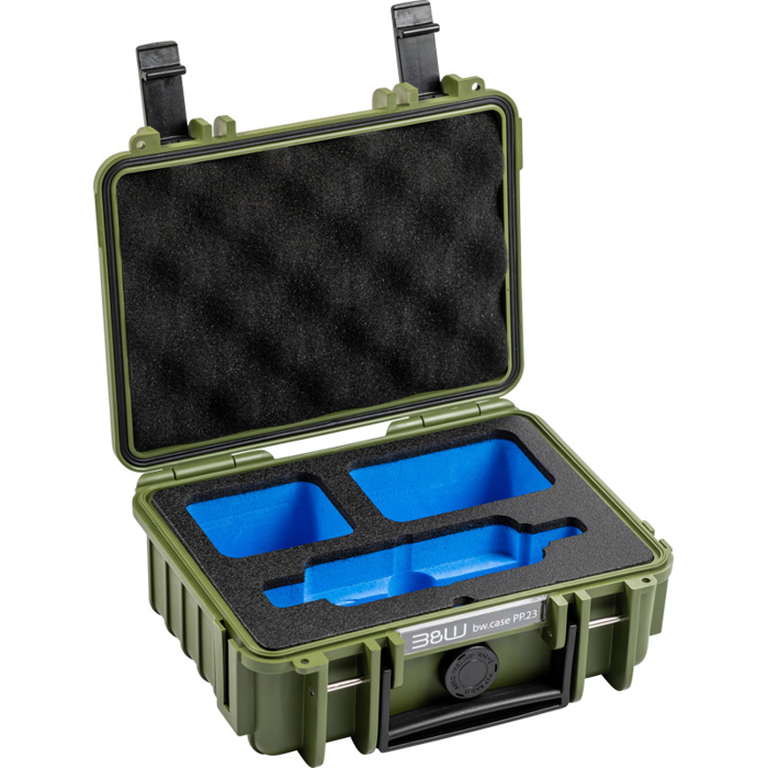 BW Outdoor Case Type 500 for Insta360 X3, bronze-green (Zelená)