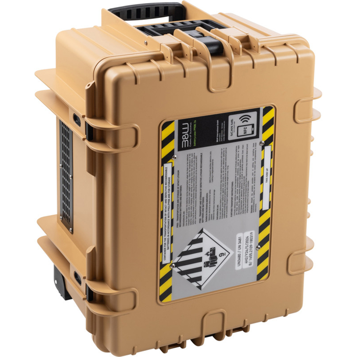 BW Outdoor Battery.case 908.16. Transport & Storage of defective lithium batteries, desert tan