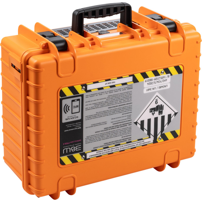 BW Outdoor Battery.case 908.8. Transport & Storage of defective lithium batteries, orange
