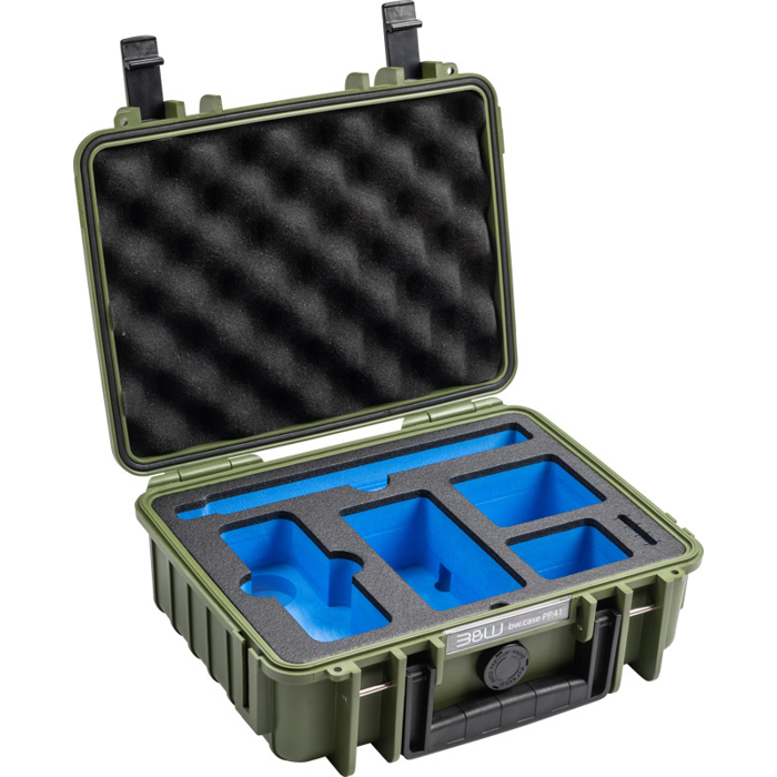 BW Outdoor Cases Type 1000 for Insta360 X4, bronze green (Zelená)
