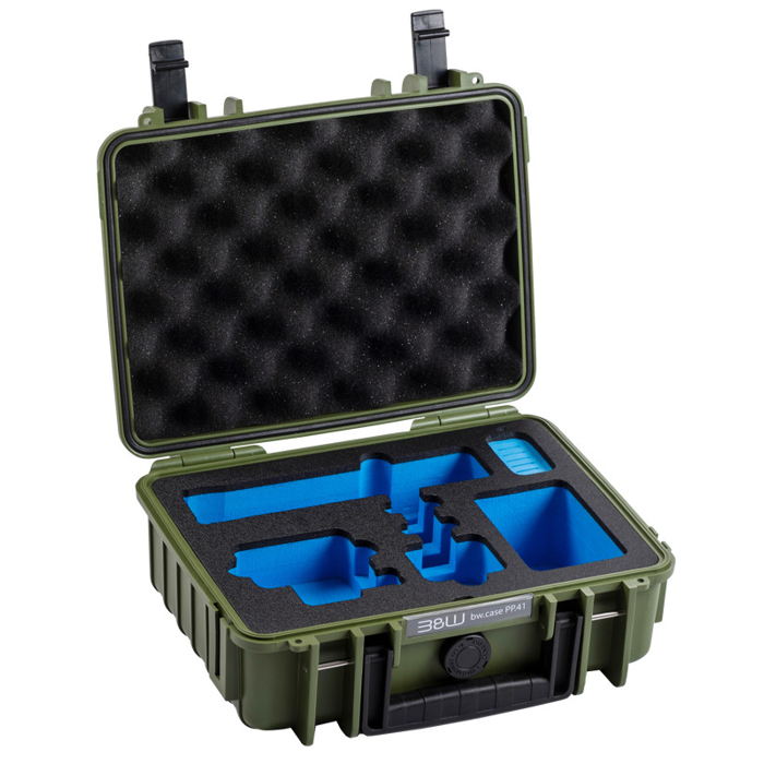 BW Outdoor Action Case Type PP.41 I for GoPro HERO 13 (fits GoPro 9-13), bronze green (Zelená)