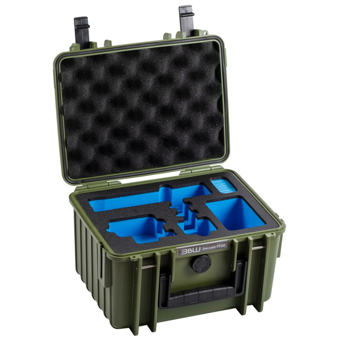 BW Outdoor Action Case Type PP.66 I for GoPro HERO 13 (fits GoPro 9-13), bronze green (Zelená)