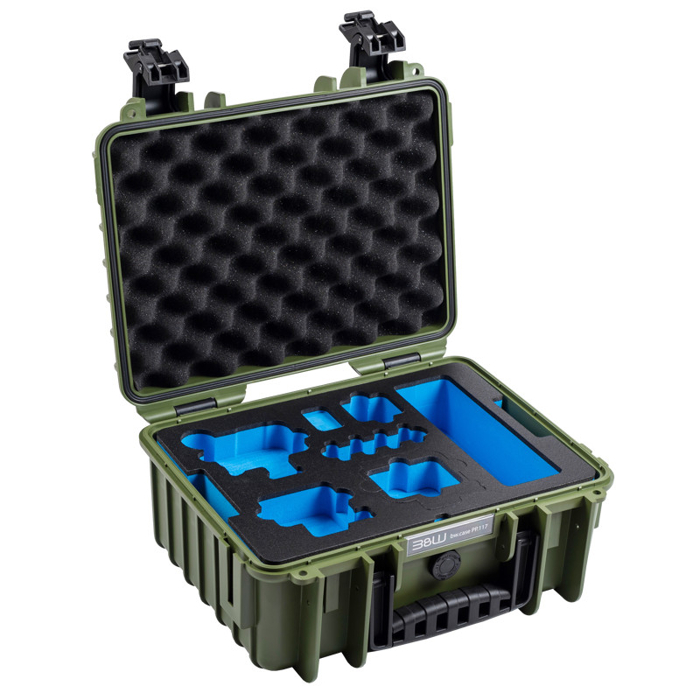 BW Outdoor Action Case Type PP.117 I for GoPro HERO 13 (fits GoPro 9-13), bronze green (Zelená)