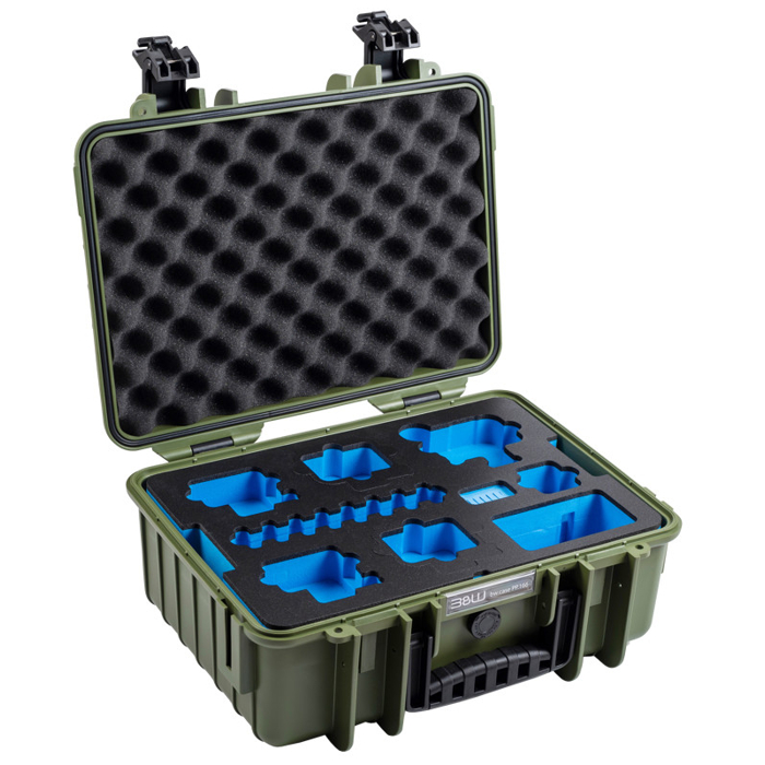 BW Outdoor Action Case Type PP.166 I for GoPro HERO 13 (fits GoPro 9-13), bronze green (Zelená)