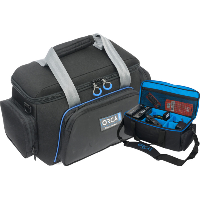 Orca OR-504 Classic Shoulder Bag X-Small // Kit with free OR-128 Universial Accessories Medium Case
