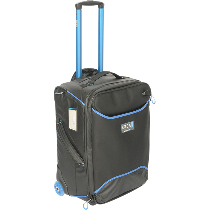 ORCA OR-16 Rolling Camera Bag w Integrated Backpack System (Černá,Modrá)