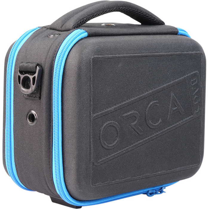 ORCA OR-142 Hard Shell Monitor 7'' Bag (Černá,Modrá)