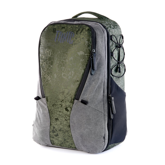 Toxic  Valkyrie Camera Backpack L Water Resistant ''Frog'' Pocket Emerald