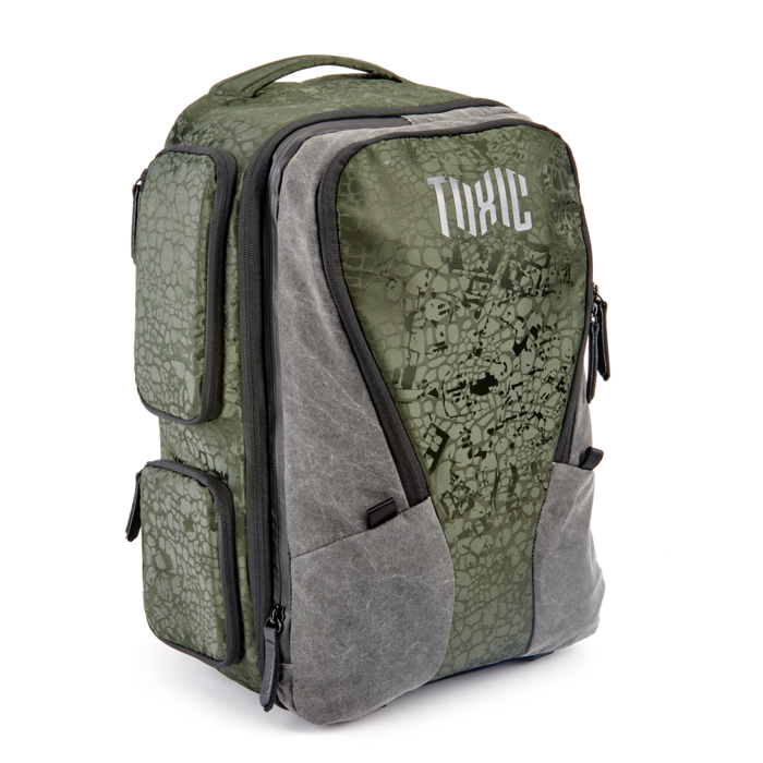 Toxic Valkyrie Camera Backpack M Water Resistant ''Frog'' Pocket Emerald
