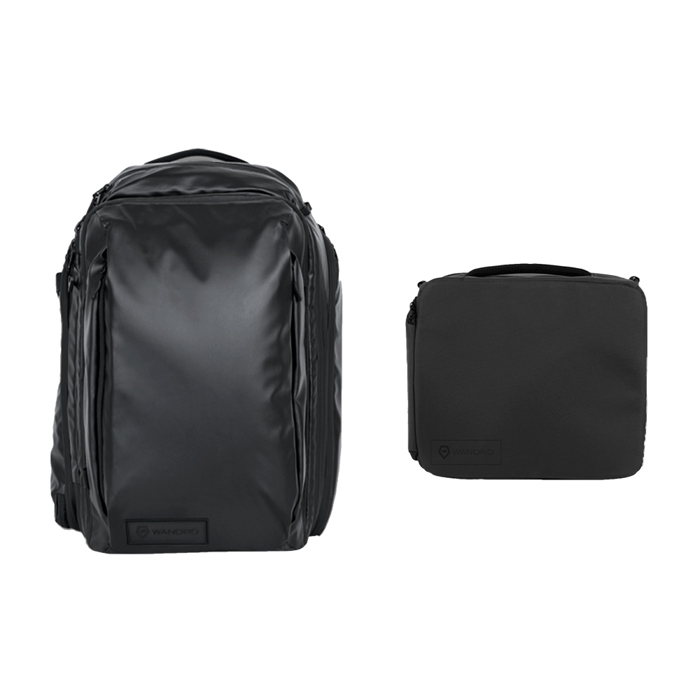 WANDRD Transit 35L Travel Backpack Black Essential Bundle (Černá s vložkou)
