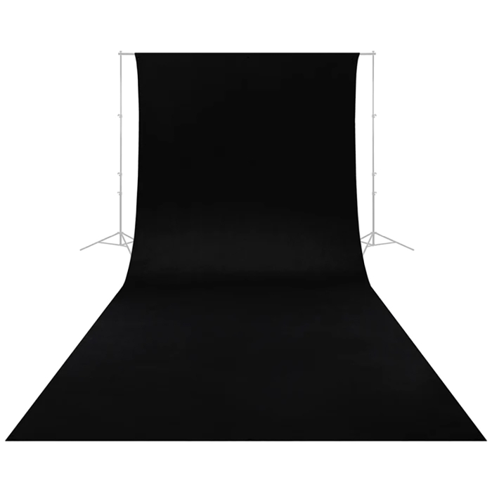 Caruba Wrinkle Resistant Backdrop 2,60 x 6 Meter Zwart (|23)
