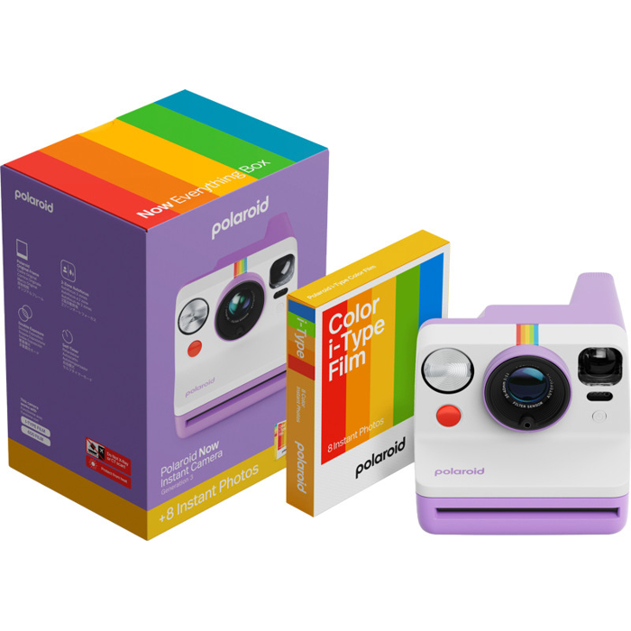 Polaroid Now Gen 3 Purple bundle with Color Film (8 photos) (Fialová - Kit)