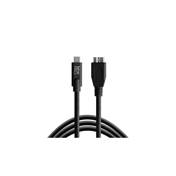 Tether Tools Pro USB-C Micro-B 4,6m Bl