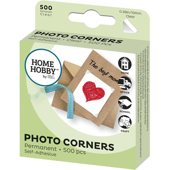 3L Photocorners 500 Pcs (Transparent)