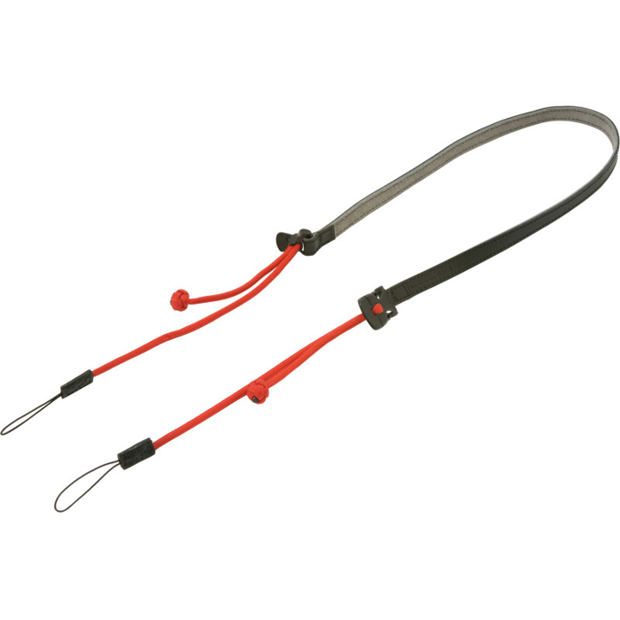 Artisan & Artist  ACAM-P12  Flynn Camera Paracord Strap w/adjust lengths in Leather (w/Loop) Red (Červená)