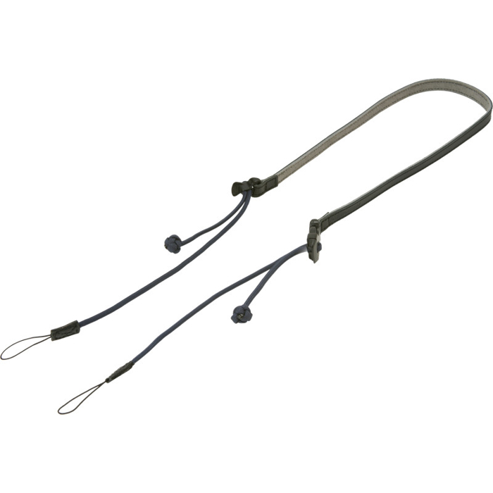 Artisan & Artist  ACAM-P12  Flynn Camera Paracord Strap w/adjust lengths in Leather (w/Loop) Navy (Modrá)