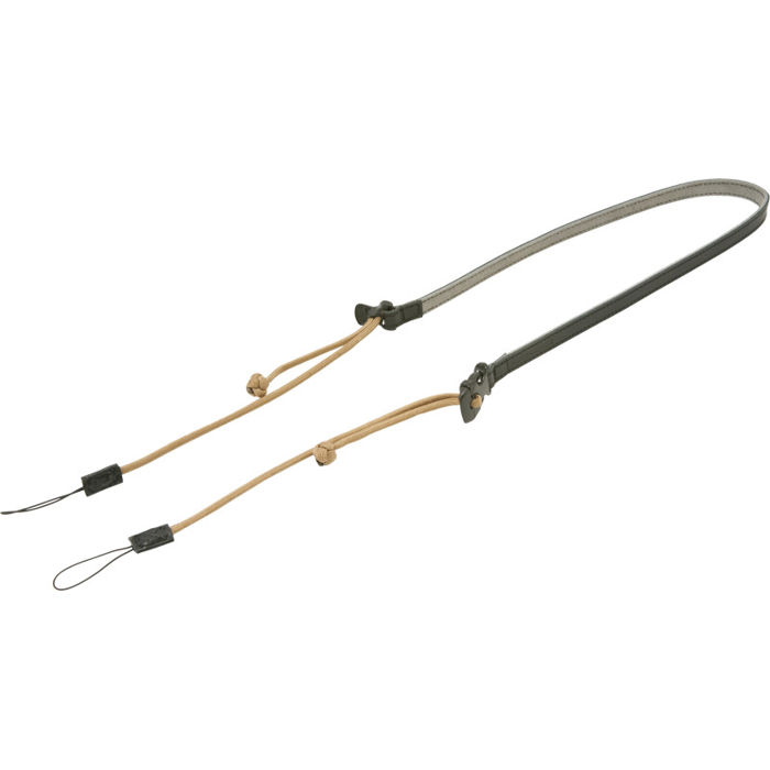 Artisan & Artist ACAM-P12 Flynn Camera Paracord Strap w/adjust lengths in Leather (w/Loop) (Béžová)