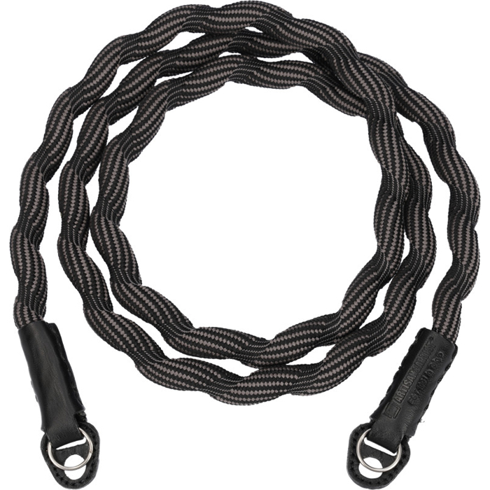 Artisan & Artist I ACAM-708 I Spiral Cord Strap (Long), Black/Grey (Černá,Šedá)