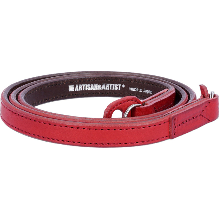 Artisan & Artist I ACAM-280A I Leather camera strap, Red (červená)