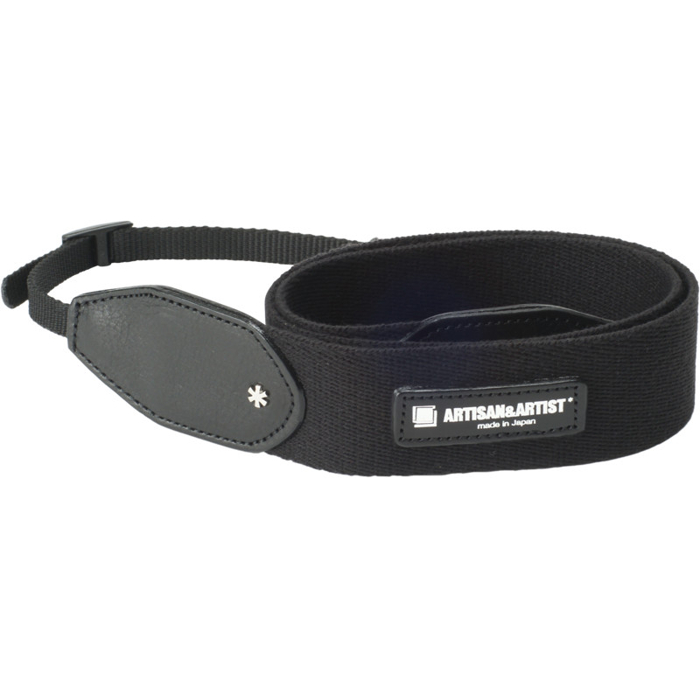 Artisan & Artist  ACAM-110A  Wide Cloth Strap, 38mm (w/Tape-type) Black (Černá)