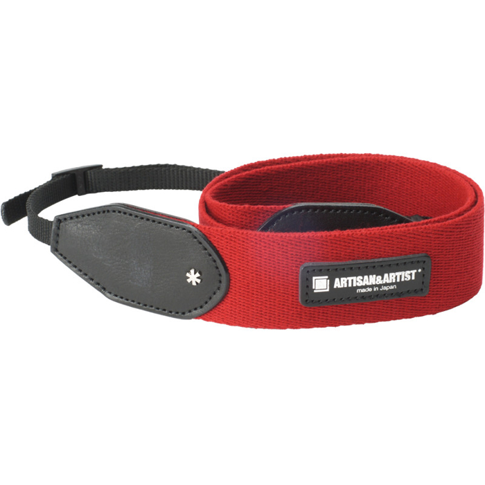 Artisan & Artist  ACAM-110A  Wide Cloth Strap, 38mm (w/Tape-type) Red (Červená)