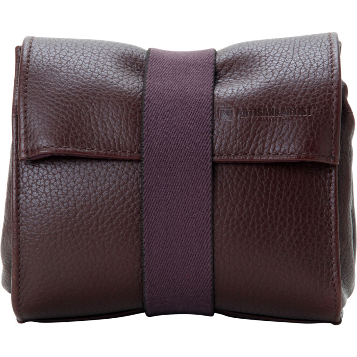 Artisan & Artist  ACAM-77  Leather Pouch in Kipskin Leather (S) Brown