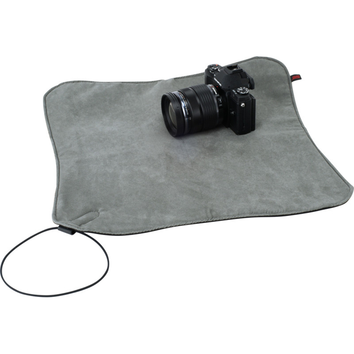 Artisan & Artist  ACAM-80  Camera Wrap Professional Use Multifunctional Cloth, Black/Grey