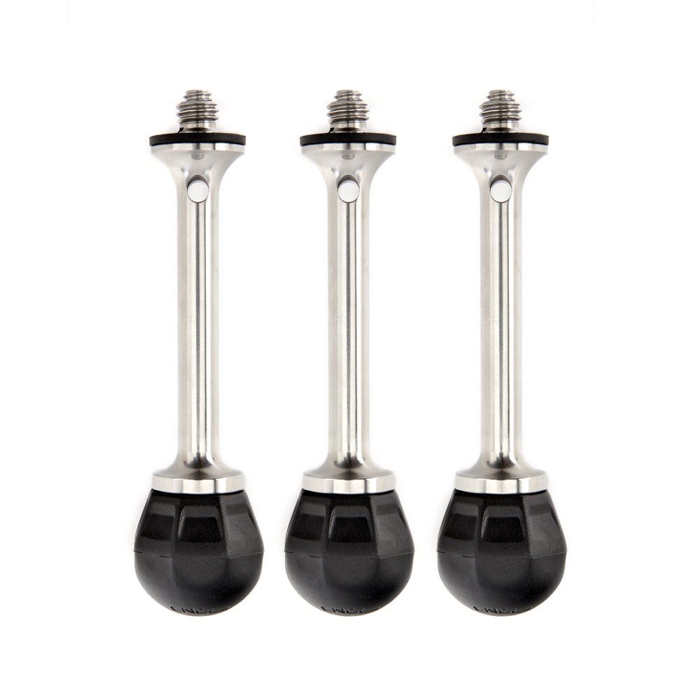3 Legged Thing VANZ Set of 3 Combine Spikes & Rubber Feet(1/4'' 20 screws and 3/8'' compatible)