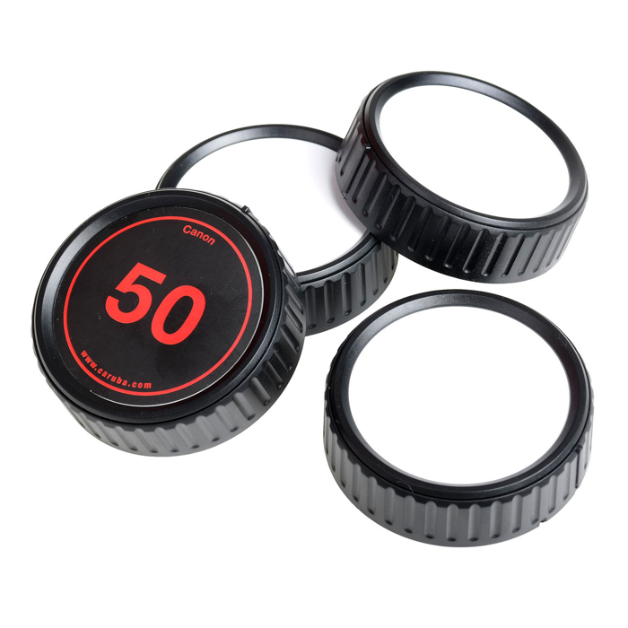 Caruba Writable Rear Lens Cap Kit Canon (4 stuks) (Canon)