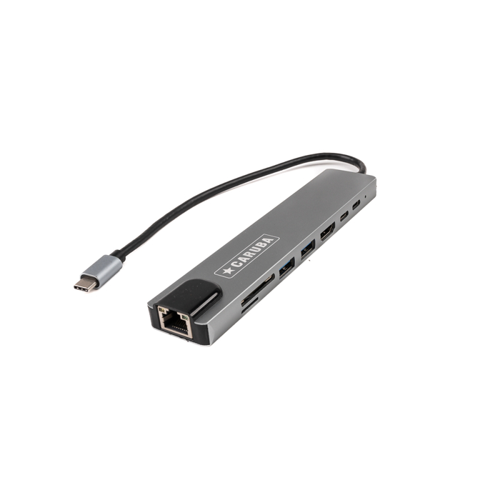 Caruba 8 in 1 USB C Hub met Ethernet