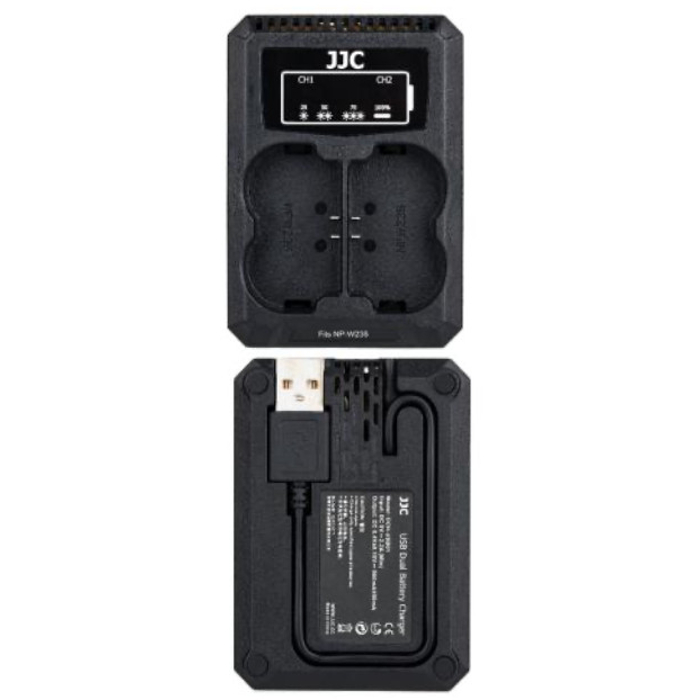 JJC Fuji DCH NPW235 USB Dual Battery Charger