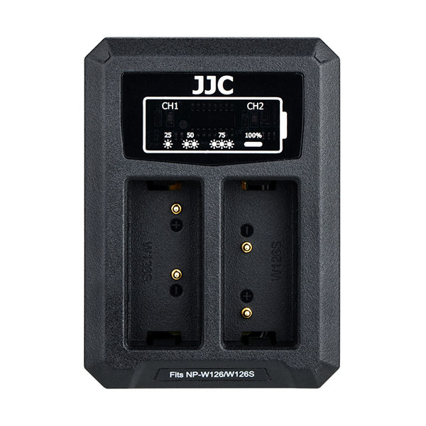 JJC Fuji DCH NPW126 USB Dual Battery Charger (voor Fuji NP W126 accu)
