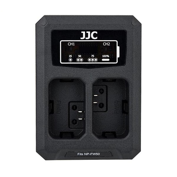 JJC Sony DCH NPFW50 USB Dual Battery Charger (voor Sony NP FW50 accu)