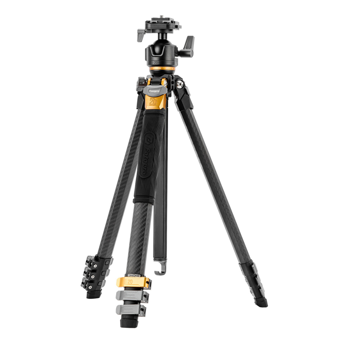 Fotopro Origin + O 7H Carbon Tripod 20th Anniversary Edition Black / Gold