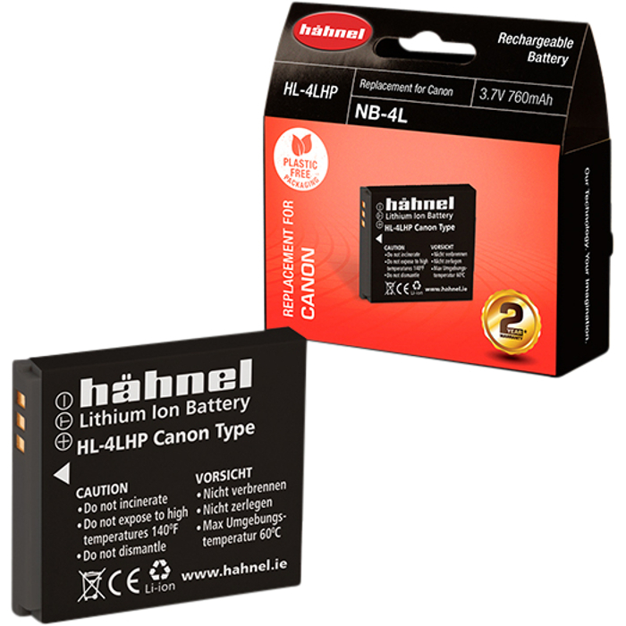 Baterie Hähnel Canon HL-4LHP / NB-4L